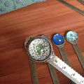 Handmade dried flower gypsophila ruler bookmark measuring 12 cm with lace flowers, daffodils, and clovers