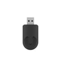 Black mini CarPlay USB interface wireless data adapter measuring 26mm x 55mm