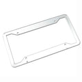 Aluminum alloy license plate frame in black, grey, silver and stainless steel finishes