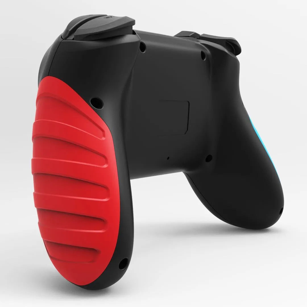 Red and blue wireless Bluetooth gamepad for Nintendo Switch and PC, model STK-7032SN