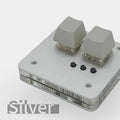 USB mini keyboard with multimedia keys in choice of four colours