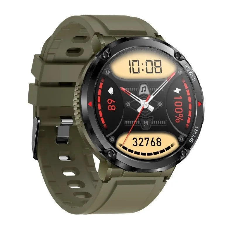 T30 Smart Watch with black silicone strap showing IPS screen displaying time and heart rate.