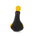 Duck plush pet toy with catnip filling and squeak sound feature in assorted colours