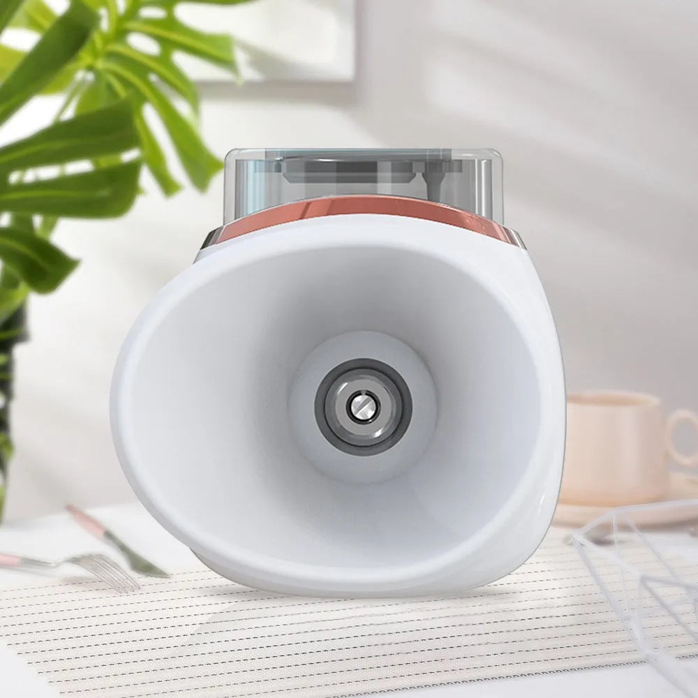 White portable eye humidifier with lithium battery power and charging cable