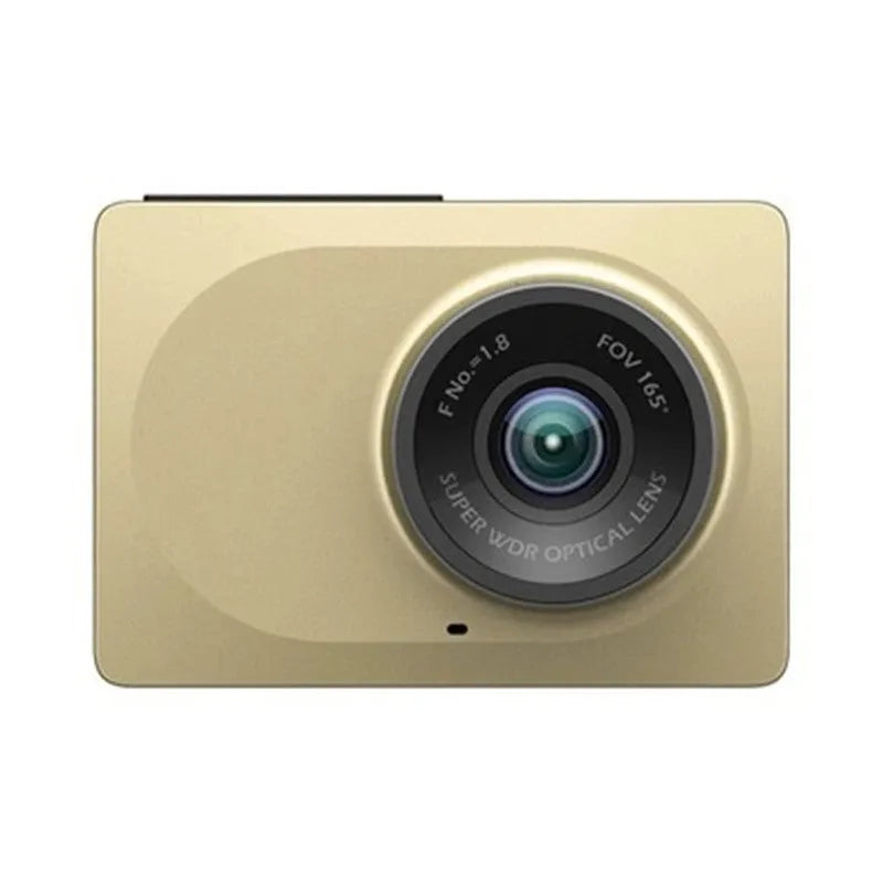 YI Intelligent Driving Recorder black Power version with 160-degree wide-angle lens and 3MP camera for vehicle recording