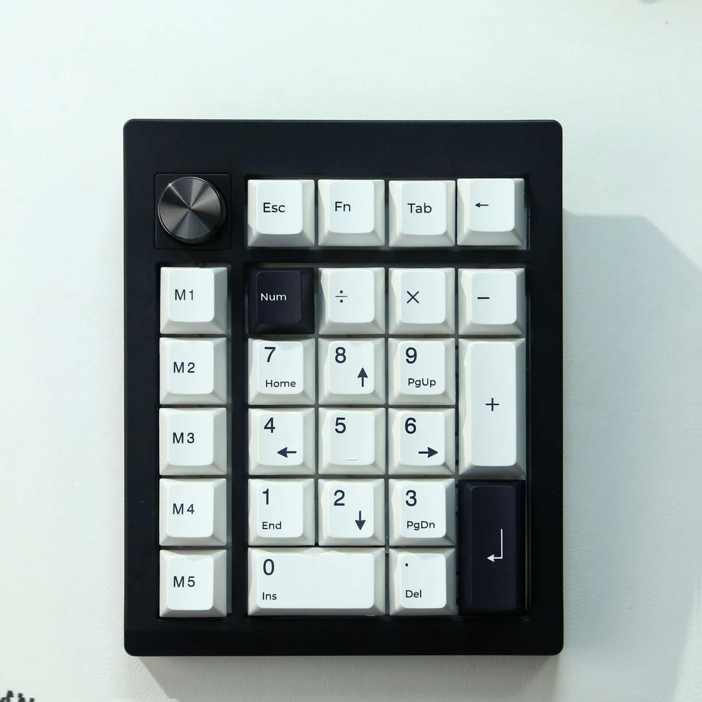 Wireless mechanical numeric keyboard with 0-9 keys in black colour option