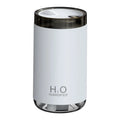 Compact round USB jellyfish humidifier with night light in blue, pink, or white colours.