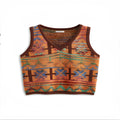 Man wearing a loose-fitting round neck short sleeve printed t-shirt in bird eye polyester fabric.