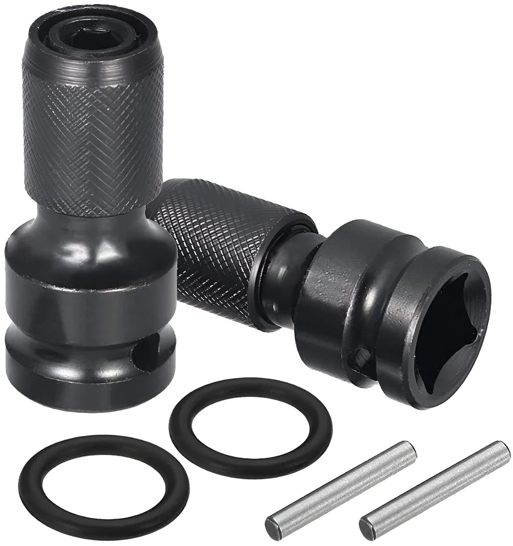Telescopic scaling bit holder with hexagonal handle for electric wrench drives