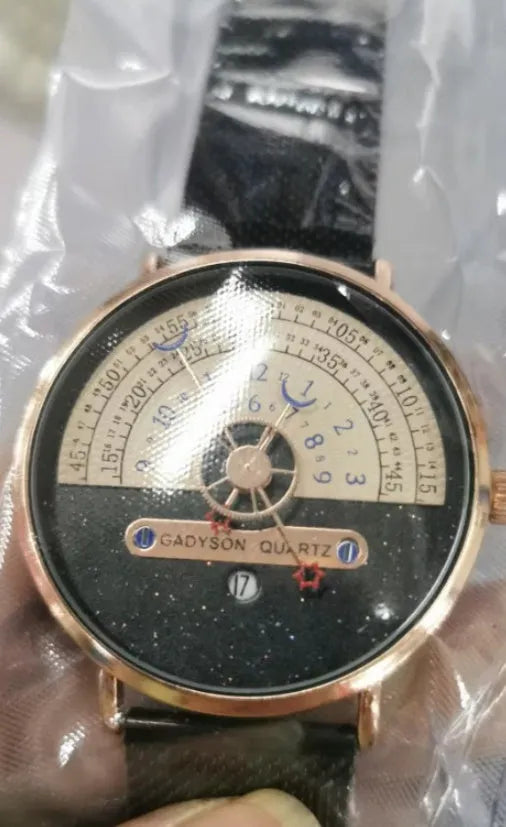 M-1288 men's sports watch with 40mm round dial and stainless steel strap