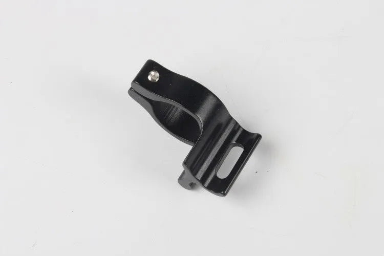 Black aluminium vehicle clamp ring with steel frame showing 28.6mm diameter
