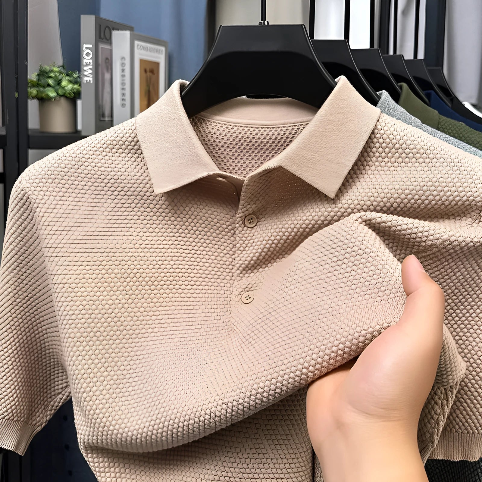 Men's loose fit pure cotton short sleeve pullover sweater in multiple colours