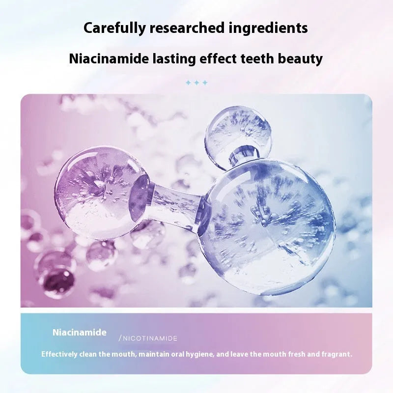 Nicotinamide Dazzling White Toothpaste 100g tube with Diouni formula for adult dental care