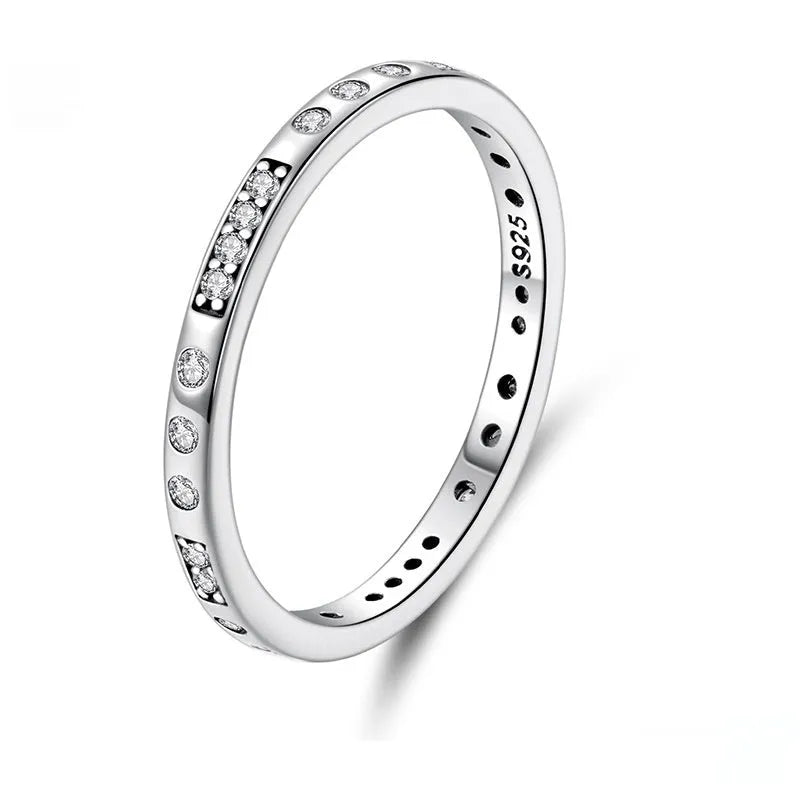 Oxidised black alloy fashion ring with Moss Password I Love You design, shown in sizes 6, 7, 8.