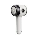 Rechargeable fur ball trimmer for fabric care in white with charging cable