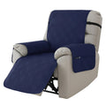 Quilted burgundy polyester spandex cover on a Chivas massage chair.