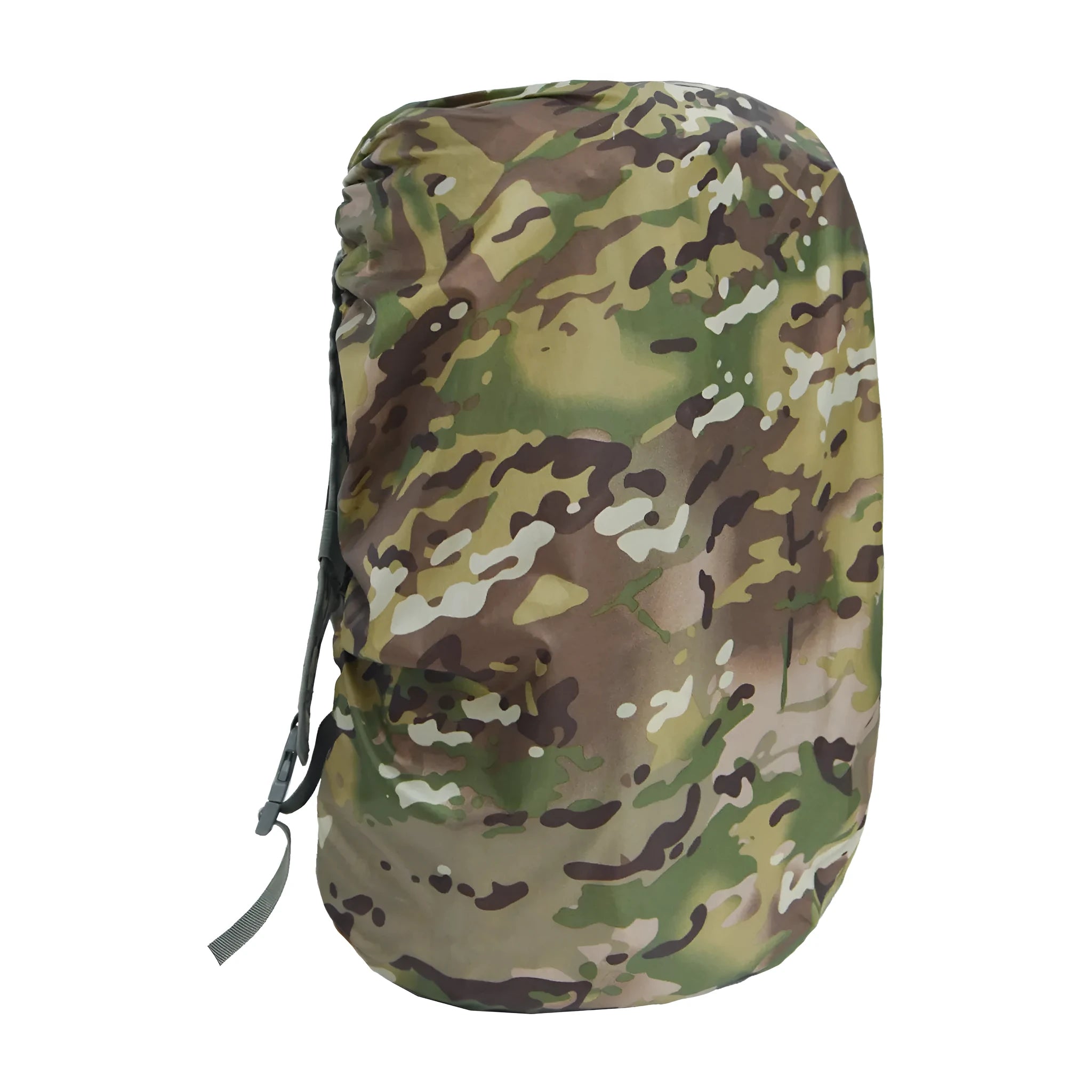 Large 80-litre backpack rain cover made from waterproof PU material in army green colour