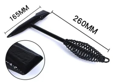 High carbon steel electric welding slag hammer with spring handle for rust removal