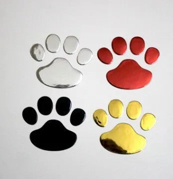 Pair of hand-shaped brush footprint car stickers for bumper scratch concealment