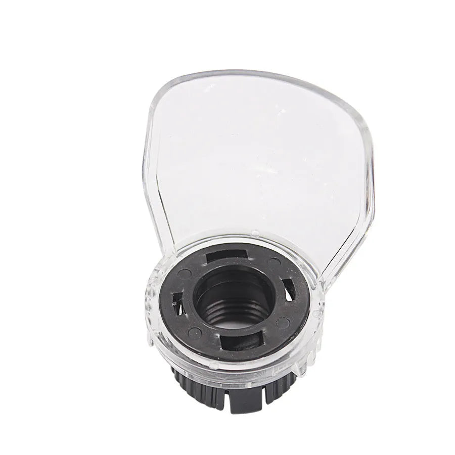Transparent plastic safety cover for electric grinding machine ports measuring 17.5-19mm