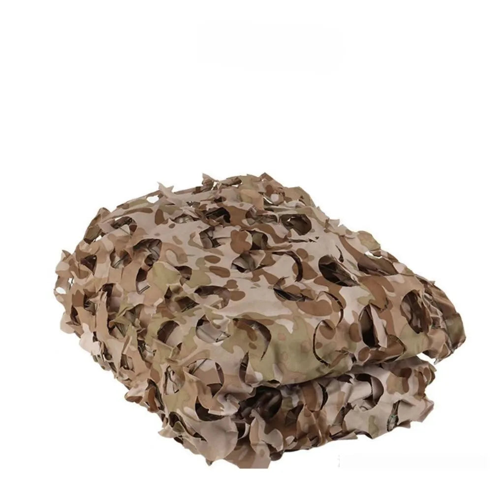 Green camouflage net with five pattern options for outdoor concealment and sun protection