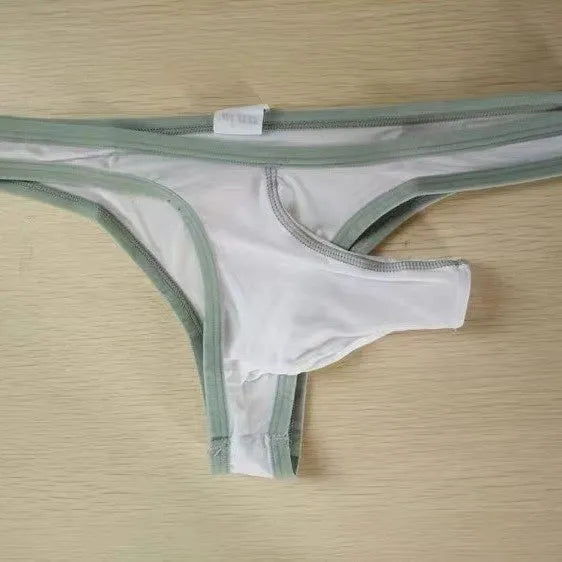 Men's ice silk elephant nose briefs in multiple colours with nylon fabric