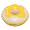 Donut-shaped dog chew toy in pink colour with textured TPR surface for dental cleaning