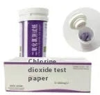 Chlorine dioxide test paper strips for waste water concentration detection with 0-1000mg/L range