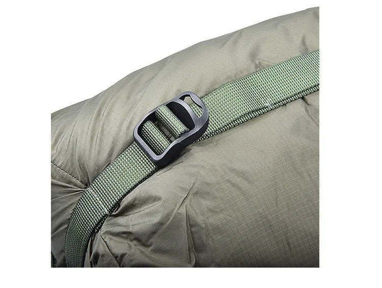 Outdoor camping sleeping bag compression bag in nylon silicon-coated fabric with drawstring, available in multiple colours, 18cm diameter