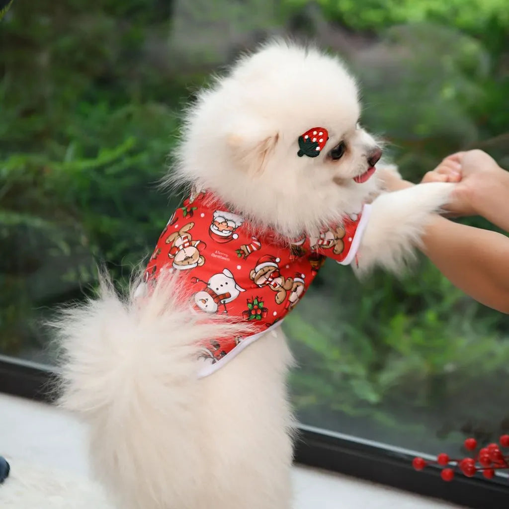 White Moose polyester pet clothing for cats and dogs European and American style
