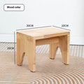 Distressed finish solid wood changing stool for living room use