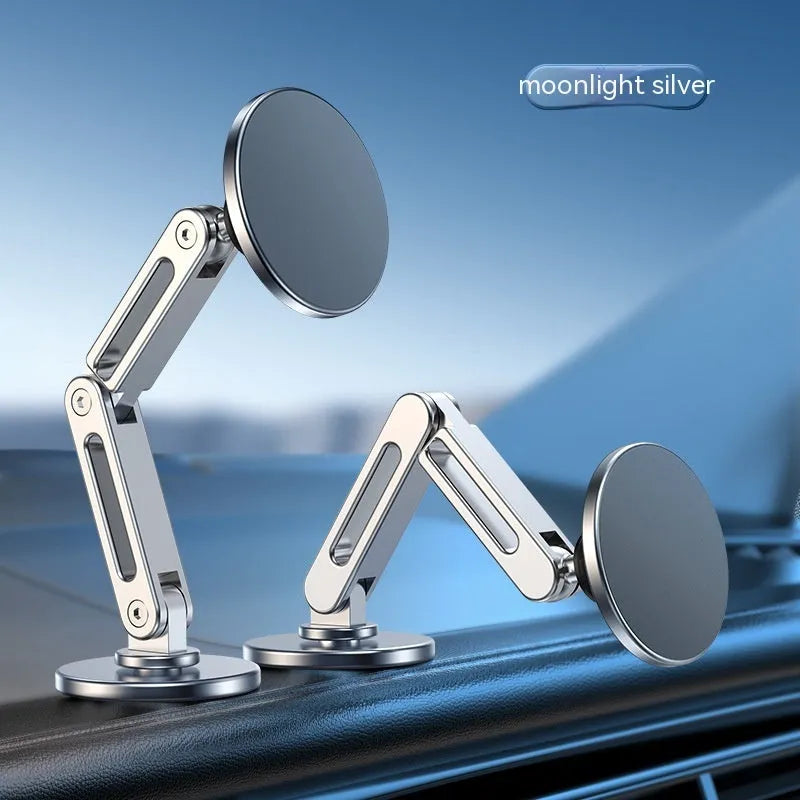Aluminium alloy magnetic car phone holder with 360-degree rotation in Noble Black