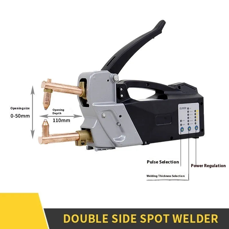 Double-sided spot welder butt welding machine with manual control and included welding heads