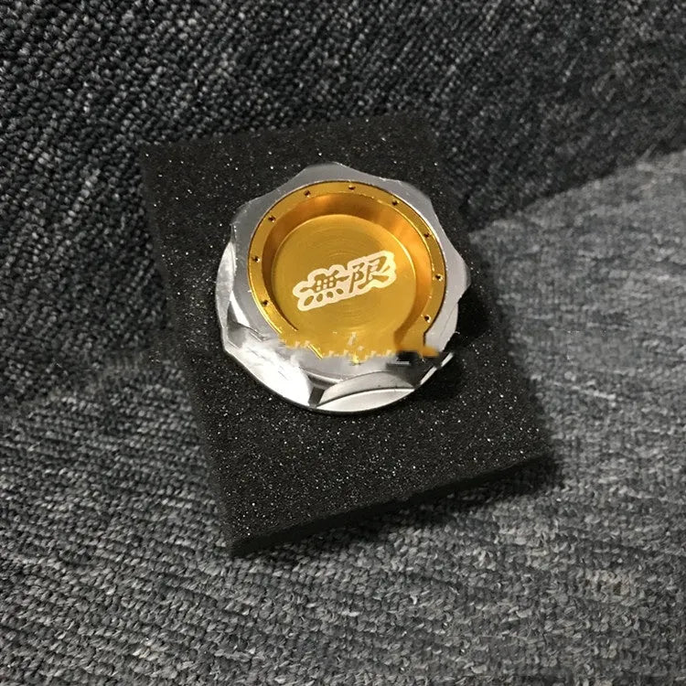 Aluminium alloy oil filter cap for Honda vehicles in six colour options.