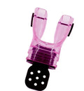 Plastic-free diving mouthpiece in edible silicone showing colour options including transparent and solid colours
