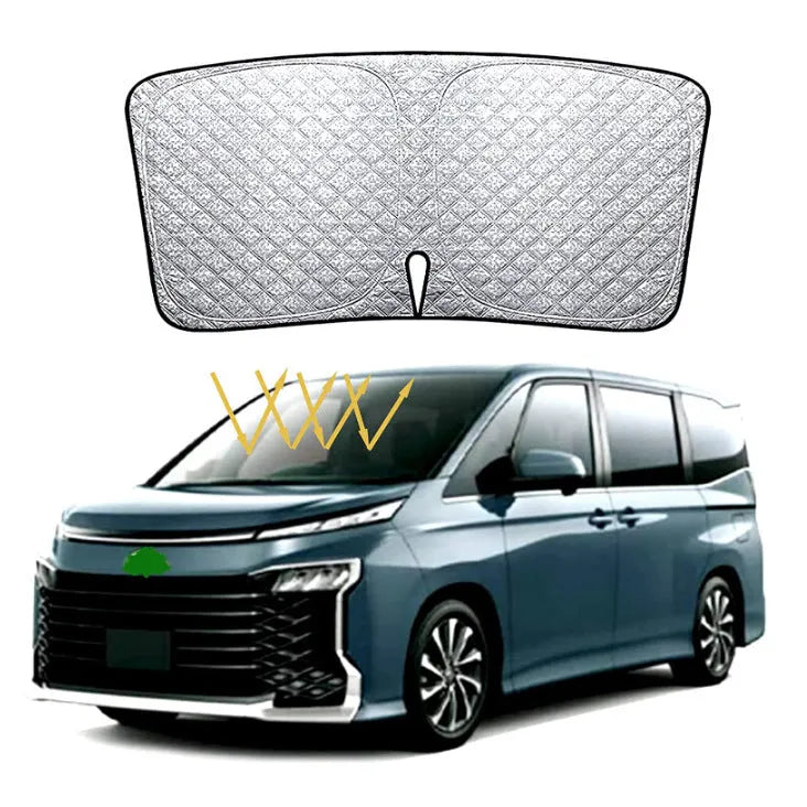 Silver tape car sunshade cover for NOAH XOVY 90 series windshield