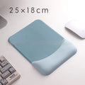 Square silica gel wrist support mouse pad with cloth surface measuring 250mm by 180mm