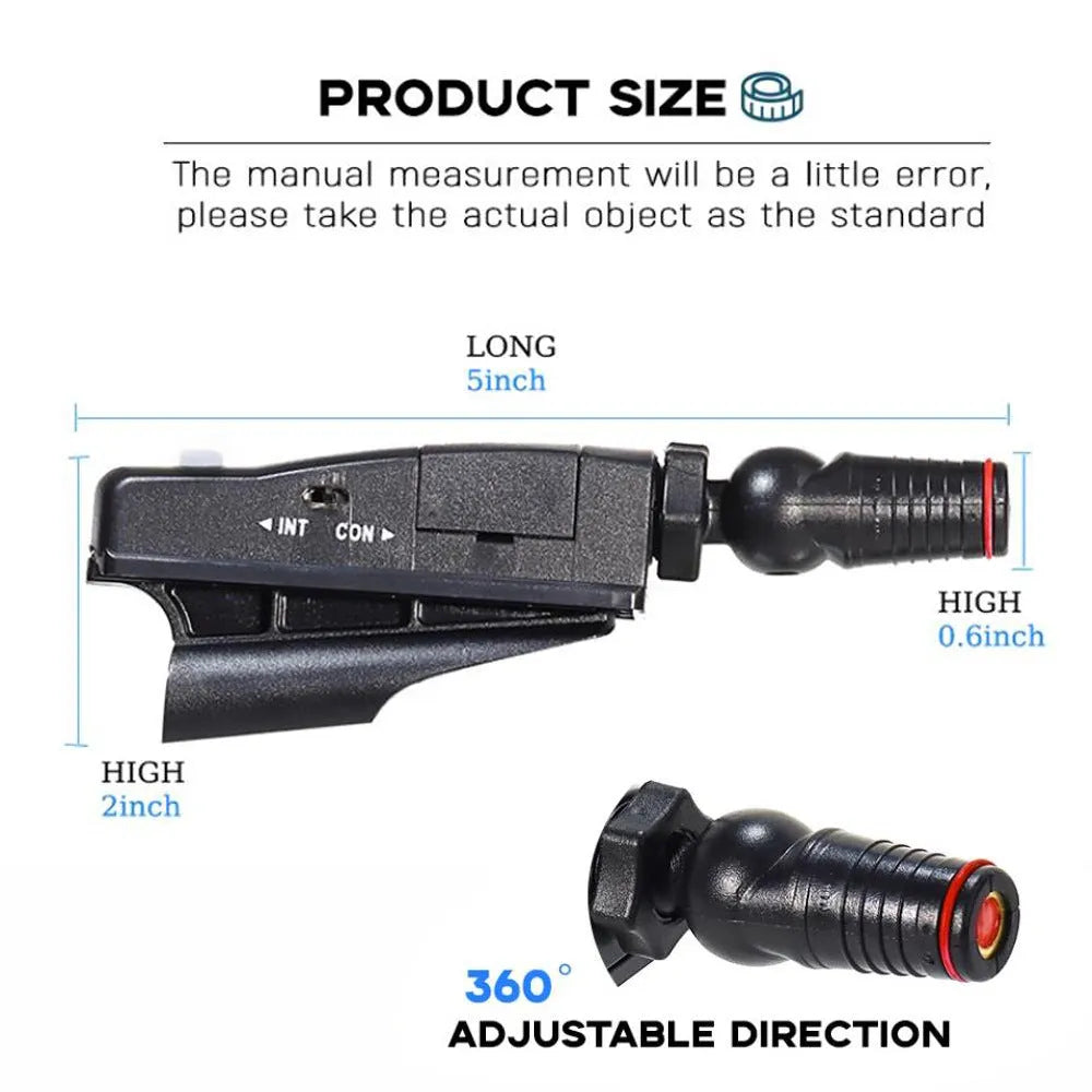 Black golf putter laser aiming instrument attached to putter shaft for alignment training