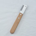 Pet stripping comb grooming tool with wood handle in two sizes for cats and dogs