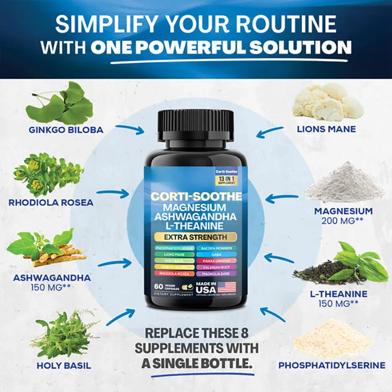 Bottle of 60 South African drunken eggplant magnesium capsules with extraction process