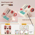 Children's plastic projection lamp in pink and white for photo props and skill training