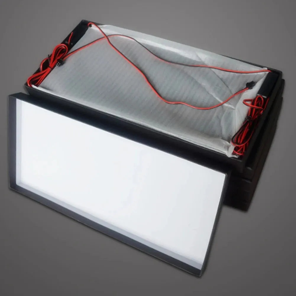 Two white LED license plate light units for truck and van installation