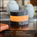 Orange volcanic rock USB touch night lamp with dimming control and essential oil diffuser