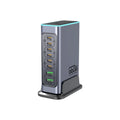 660W gallium nitride desktop charger with multiple USB-C ports for phones and tablets