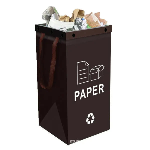 40-litre blue household plastic bin with waterproof construction for indoor waste classification