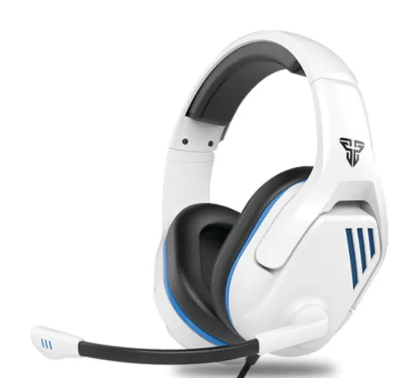 MH86 black gaming headset with over-ear design, adjustable headband and 2 metre cable