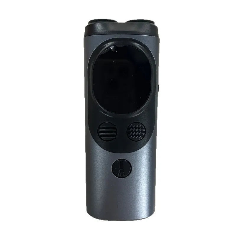 Handheld ultrasonic three-head dog repellent bark stopper with light in orange plastic casing