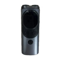 Handheld ultrasonic three-head dog repellent bark stopper with light in orange plastic casing