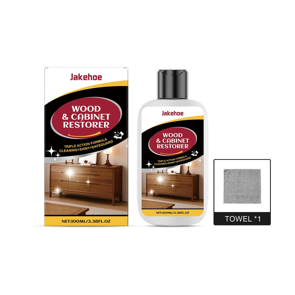 100ml wooden furniture scratch care agent bottle with cleaning towel for surface maintenance