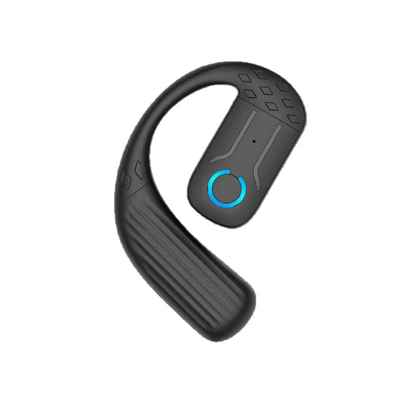 B01 Bluetooth ear hook headset in black with bone conduction for sports
